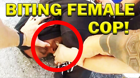 Biting Female Officer On Video! LEO Round Table S0805c