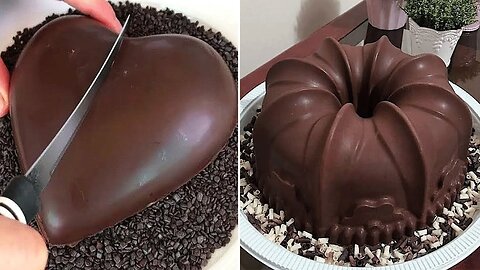 Fancy Chocolate HEART Cake Decorating Ideas | Delicious Chocolate Cake Recipes | So Yummy Cake