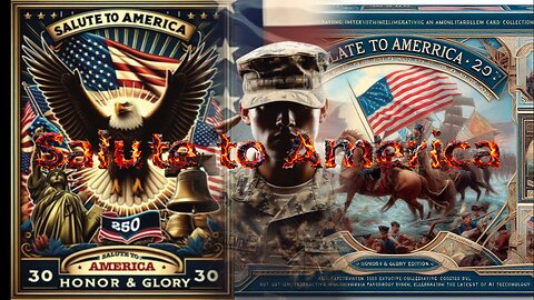 "Salute to America 250 HONOR & GLORY Edition" trading card collection.