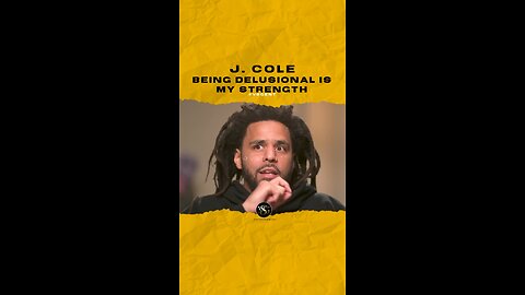 @realcoleworld Being delusional is my strength. Are you delusional? #jcole 🎥 @espn