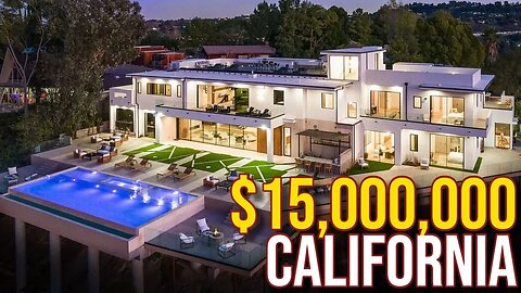Touring $15,000,000 California Mega Mansion