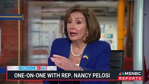 Nancy Pelosi to MSNBC host - "if you wanna be an apologist for Donald Trump, that may be your role"