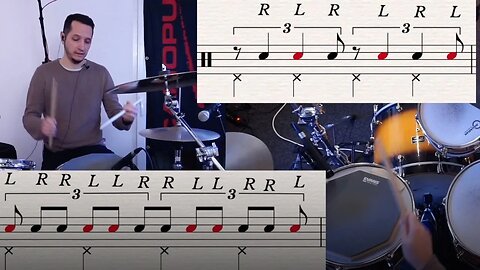 Rudiments: Doubles und inverted Doubles in Triolen @mireksdroom