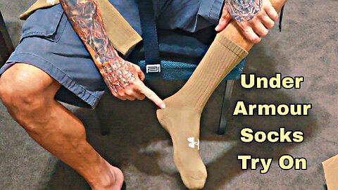 Under Armour Tactical Crew Socks Try On