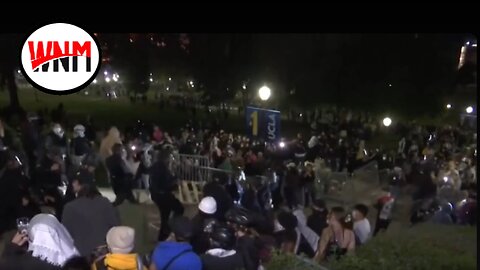 LAPD officers 'retreat' from UCLA pro-Palestinian protest encampment