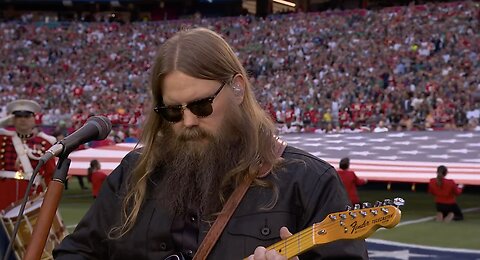 Chris Stapleton Doing The National Anthem Justice Before the Big Game 🇺🇸