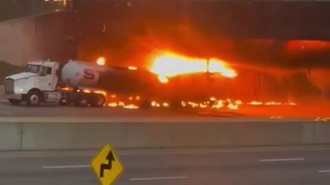 Tractor-Trailer Hauling Thousands Of Gallons Of Gasoline Exploded On I-95 In Norwalk, Connecticut
