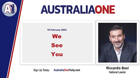 AustraliaOne Party - We See You