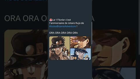 🎂Le 1 Février c’est l’anniversaire de Jotaro Kujo de JoJosBizarreAdventure !