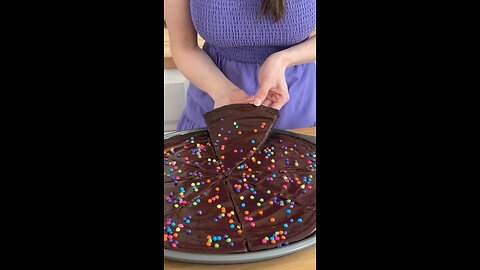 Sheri Wilson | Cosmic Brownie Pizza! 🍕🍫 the best sweet treat and SO easy to make! Honestly I