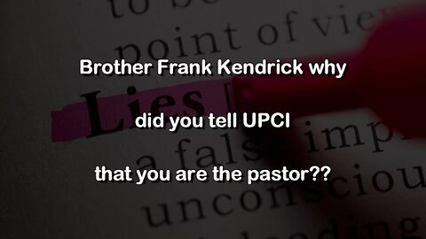 Frank Kendrick, Who is the Pastor of Miracle Tabernacles?