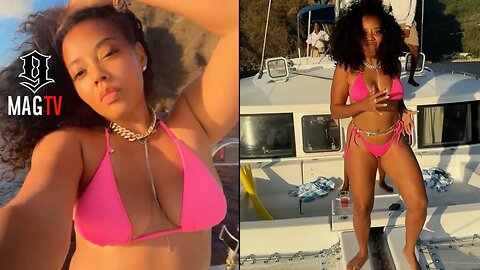 Angela Simmons Shows Off Her "Tshwala Bami" Dance During Vacation In St. Lucia! 💃🏾