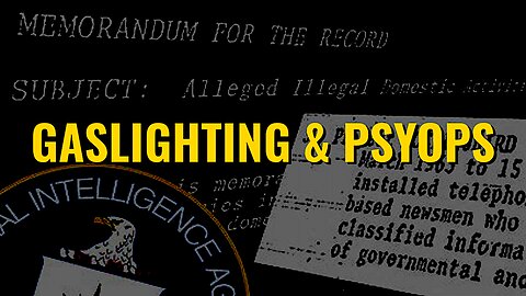 GASLIGHTING, PSYOPS & 5TH GENERATION WARFARE -- HOPE & VICTOR HUGO