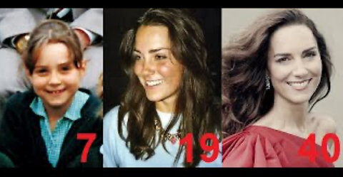 Princess Catherine from 0 to 40 years old