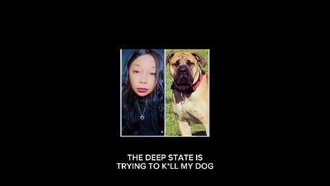 THE DEEP STATE IS TRYING TO KILL MY DOG