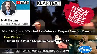 YouTube löscht Pfizer-Exposé von Project Veritas - und bekommt Besuch zu Hause (Re-Upload)