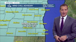 Wind Chill Advisory is in effect until 10 a.m. Tuesday