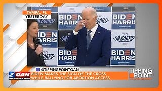 Biden Makes Sign of Cross in Response to Florida Heartbeat Law | TIPPING POINT 🟧