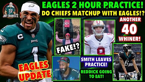 EAGLES 2 HOUR PRACTICE! LOCKED IN! KC DONT MATCH WITH US! ANOTHER 40 WHINER! AGAIN! UPDATE!