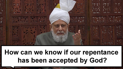 How can a person know if his repentance has been accepted by Allah the Almighty?