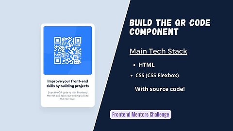 Frontend Mentor QR code component