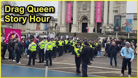 Protesters at Drag Queen Story Time | TATE BRITAIN | 11-2-23