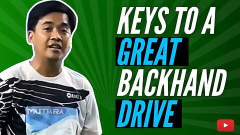 Keys to a great Backhand Drive featuring Fikri fazrin (Eng Subs)