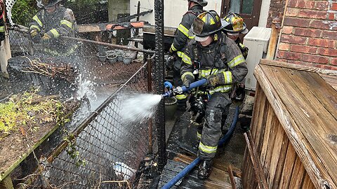 Deck Fires Extinguished - Lynbrook NY Volunteer Fire Dept.