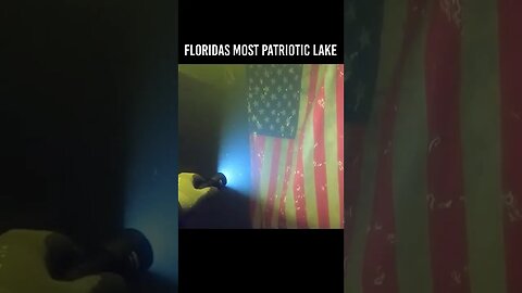 I found an American Flag Scuba Diving a Lake