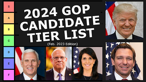 2024 Republican Presidential Candidates Tier List (February 2023 Edition)