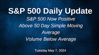 S&P 500 Daily Market Update for Tuesday May 7, 2024
