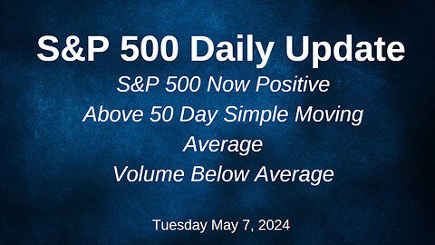 S&P 500 Daily Market Update for Tuesday May 7, 2024