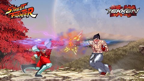 M.Bison vs Kazuya - TEKKEN X Street Fighter l Capcom X Namco