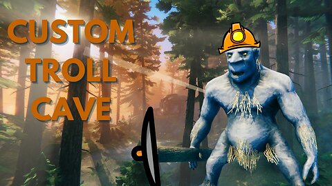 I Turned A Troll Cave Into A Mine Entrance In Valheim | Custom Troll Cave