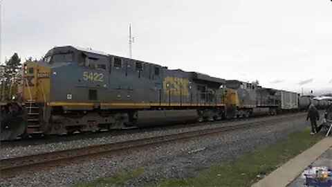 CSX Tanker Train in Panoramic View From Berea, Ohio October 21, 2023