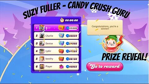 Prize Reveal for the top spot in the Candy Crush Saga Snowy Scoreboard Event!