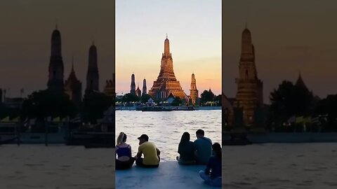 Amazing View of Wat Arun Bangkok #shorts #watarun #bangkokthailand