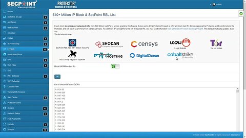 SecPoint Protector Improved 640 Million Toxic IP Block