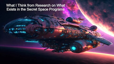 What I Think from Research on What Exists in the Secret Space Programs