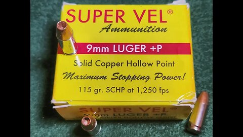 9mm Super Vel 115gr +P SCHP ~ How super is Super Vel? Sig Sauer P365 XL Ballistic Gel Test