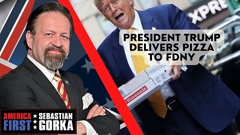 Sebastian Gorka FULL SHOW: President Trump delivers pizza to FDNY