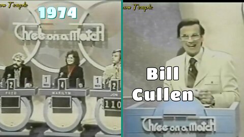 Bill Cullen | Three On A Match (2-6-1974) Fred vs Marilyn vs Jon | Full Episode | Game Shows