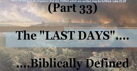 #33) Haggai Gets The Shakes (The Last Days....Biblically Defined Series)