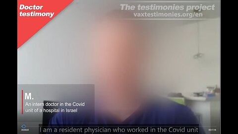M. - An intern doctor in the Covid unit