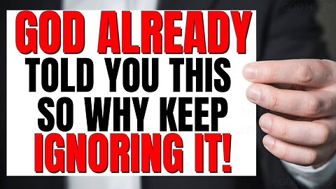 💥 DON'T IGNORE WHAT GOD KEEPS TRYING TO TELL YOU TODAY | GOD HELPS POWERFUL DAILY PRAYER MESSAGE