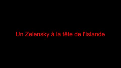 Un Zelensky à la tête de l'Islande