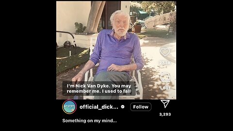 Captioned - Nick Van Dyke, something on my mind