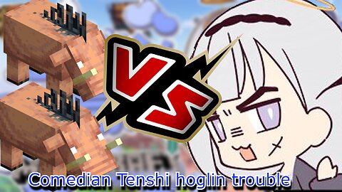 shirayuri Lily vs hoglins - Minecraft