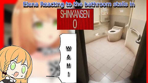 vtuber Elena Yunagi reacting to stalls in - Shinkansen 0