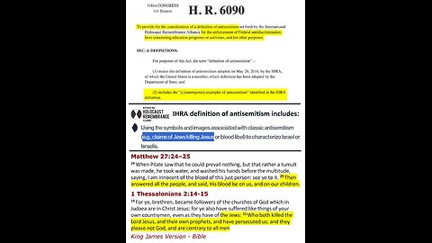 Did Congress Censor The New Testament In HR 6090